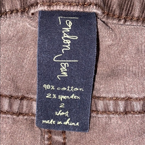 Dark brown corduroy low rise jeans - Picture 2 of 2